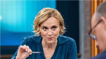 Caren Miosga im Gespräch mit Friedrich Merz.