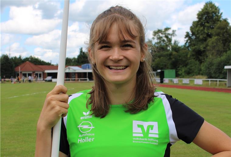 Christina Lahrs aus Wehdel ist deutsche Meisterin Christina Lahrs vom TSV Wehdel gewann den deutschen Meistertitel U18 im Speerwurf.