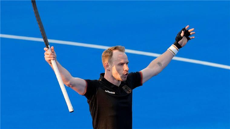 Hockey-Männer als Gruppensieger im Viertelfinale Christopher Rühr traf für die deutsche Auswahl.
