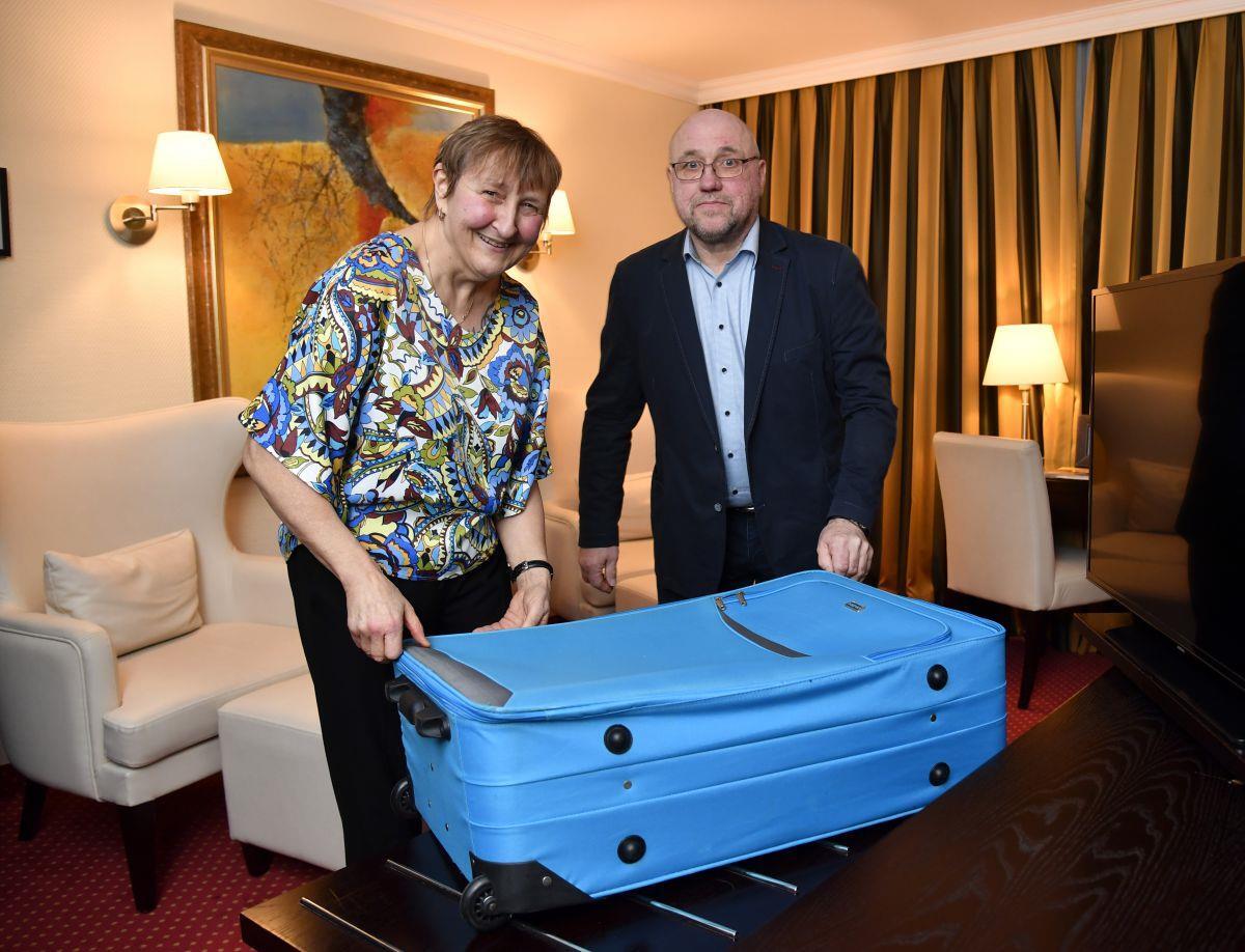 Claudia Brüning und Jürgen Apholz sind zum ersten Mal im Hotel Haverkamp und genießen es.