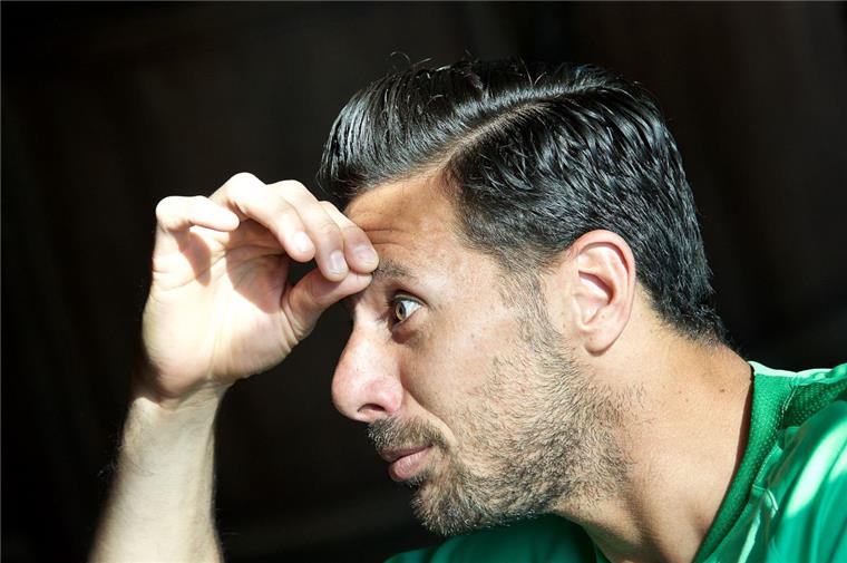 Claudio Pizarro scheut keine Verantwortung Claudio Pizarro ist ein Führungsspieler bei Werder Bremen. Foto Gumz
