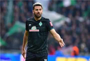 Claudio Pizarro lief vor seinem Karriereende für Werder auf.