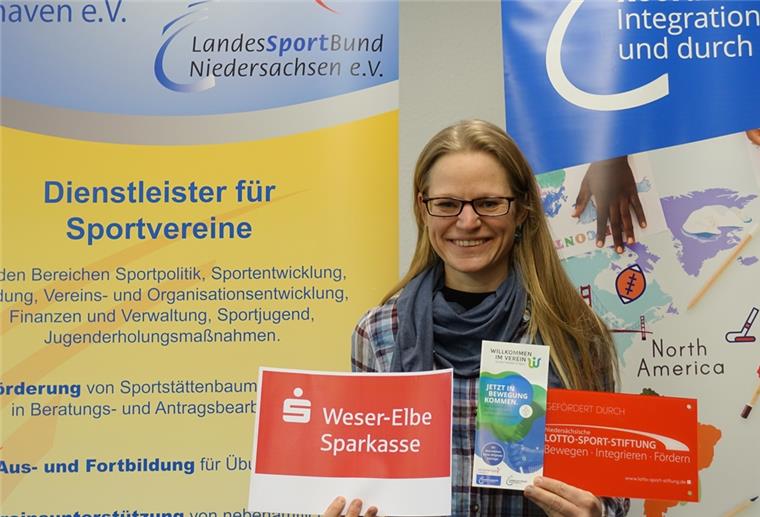 Kreissportbund will soziale Teilhabe ermöglichen Conny Nottrodt von der „Koordinierungsstelle Integration im und durch Sport“ beim Kreissportbund, freut sich über die finanzielle Unterstützung.