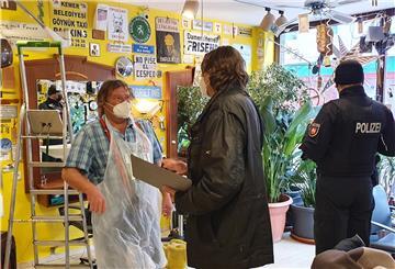Corona-Kontrolle eines Friseurbetriebes in Cuxhaven-Deichstraße.