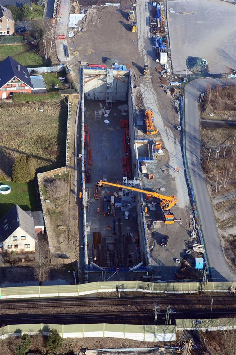 Die Wände im Hafentunnel werden 90 Zentimeter dick Hafentunnel