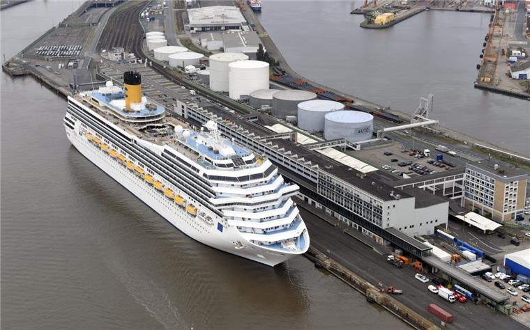 80 Millionen Euro für neue Columbuskaje in Bremerhaven Damit das Geschäft mit den Kreuzfahrten weiter in Bremerhaven boomt, soll die Columbuskaje vor dem Terminal erneuert werden.