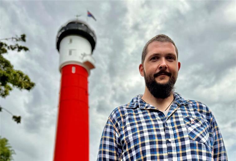 Daniel Jochheim ist der neue Leuchtturmwärter auf der Nordseeinsel Wangerooge.