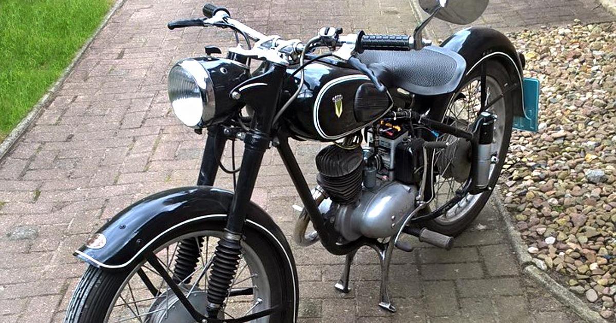 Das alte DKW-Motorrad wurde in Bremerhaven Mitte entdeckt.