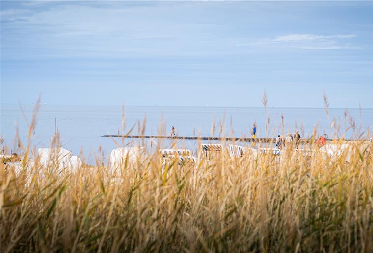 Doch keine Coli-Bakterien am Strand in Cuxhaven Strand bei Sahlenburg, Cuxhaven.