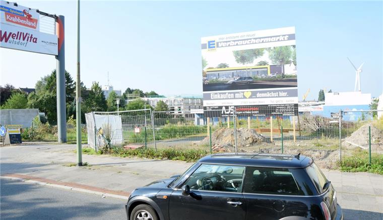 Start frei für neuen Verbrauchermarkt in Bremerhaven-Wulsdorf Das Bauschild für den neuen Edeka an der Weserstraße in Wulsdorf steht. Voraussichtlich soll ab Oktober mit den Erdarbeiten für den Verbrauchermarkt auf dem ehemaligen Warrings-Gelände in Bremerhaven-Wulsdorf begonnen werden.