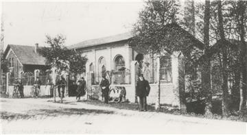 Das Bremerhavener Wasserwerk in Langen an der Sieverner Straße - Aufnahme datiert aus der Zeit um 1900