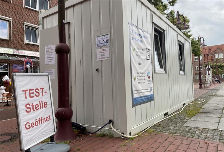 Das Corona-Testzentrum am Marktplatz bleibt auch weiterhin geöffnet.