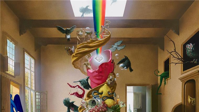 Einfach mal abschalten: Neues Album von Foster The People Das Cover des Albums „Paradise State of Mind“ von Foster the People ist ein surrealistisches Gemälde des New Yorker Künstlers Matt Hansel.