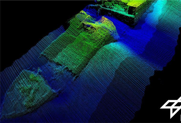 Wie gefährlich ist alte Kriegsmunition für Fische? Das DLR-Institut für den Schutz maritimer Infrastrukturen in Bremerhaven wird auch bei der nächsten Expedition dabei sein. Es steuert mit Hilfe seiner Unterwasserroboter Aufnahmen von den Wracks bei wie hier vom Sperrbrecher „Friesland“ aus dem Zeiten Weltkrieg.