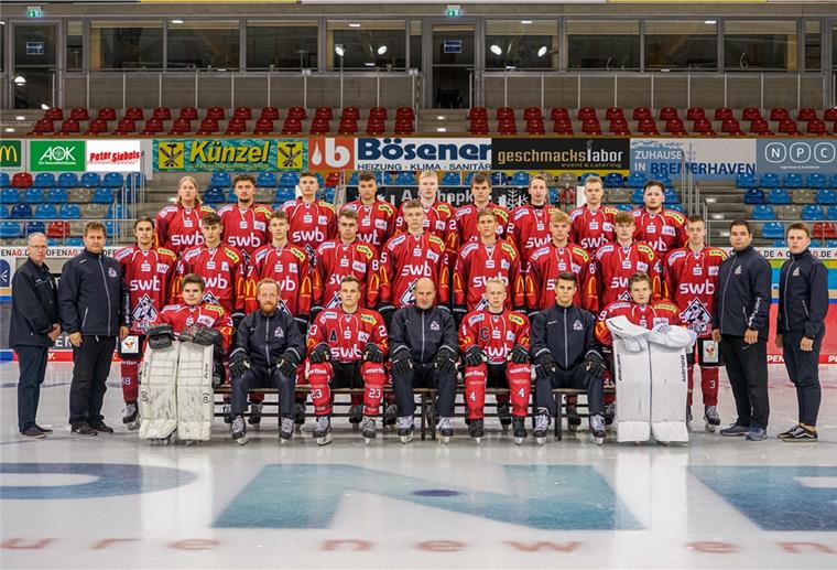 REV-Nachwuchs siegt bei den Löwen Frankfurt Gruppenfoto, Mannschaftsfoto