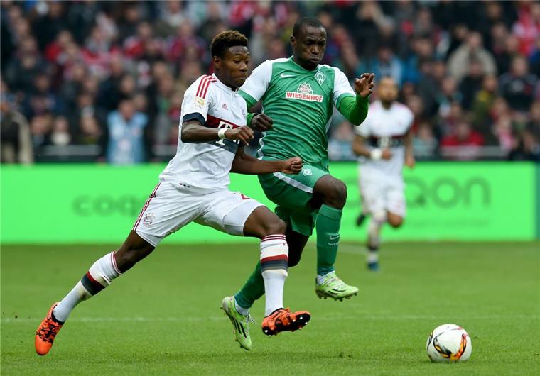 Das Duell David Alaba gegen Anthony Ujah wird es gleich am ersten Spieltag der neuen Bundesliga-Saison geben
