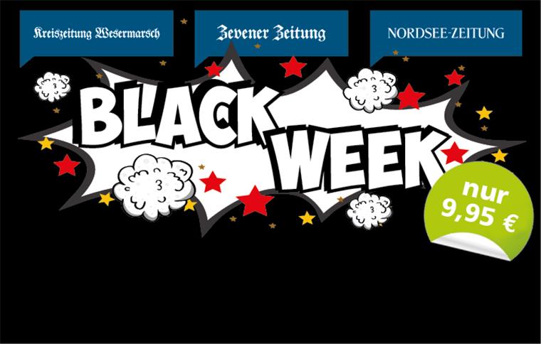Jetzt bis zu 82 Prozent sparen und zwei Monate Deine Tageszeitung lesen! Black Week: e-Paper zum Sonderpreis!