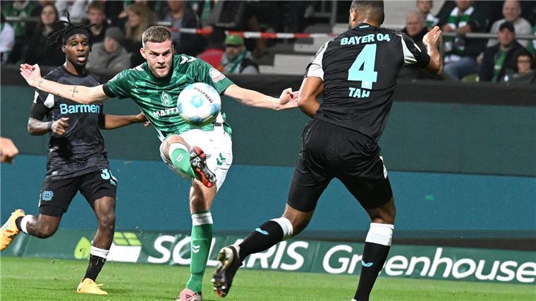 Zweimal geführt: Leverkusen verspielt Sieg in Bremen Das erste Heimtor der Saison erzielt Marvin Ducksch.