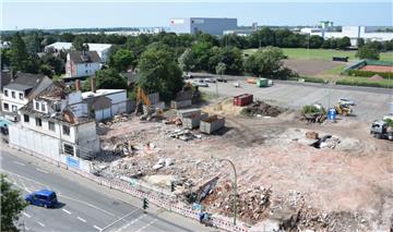 Das Gelände an der Weserstraße von oben.