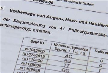Das Institut für Rechtsmedizin in München hat eine ganz neue DNA-Analyse entwickelt. Jetzt kann man genaue Aussagen über das Aussehen des mutmaßlichen Täters treffen.
