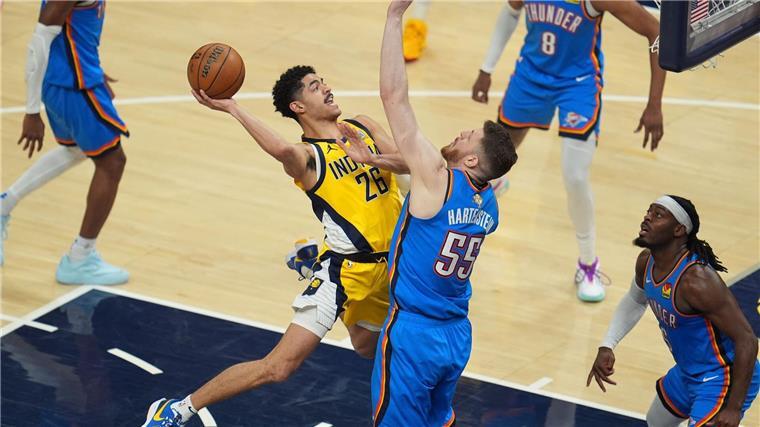 Pacers holen zweiten Sieg in NBA-Finals gegen Oklahoma City Das intensiv geführte Duell endete mit dem zweiten Sieg im dritten Spiel für die Indiana Pacers.