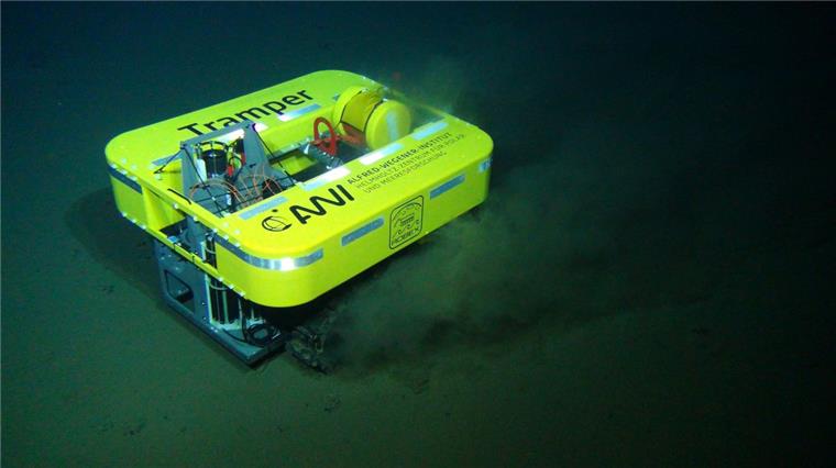 Das ist der "Tramper", ein Roboter, der ein Jahr land den Meeresboden der Tiefsee bei Spitzbergen untersucht