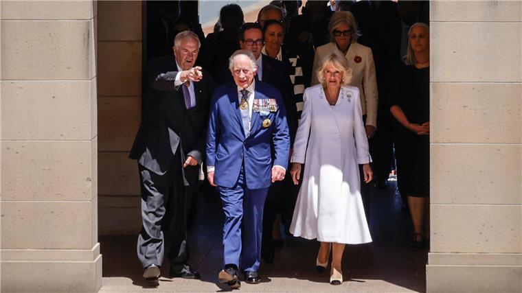 „Nicht mein König“: Protest gegen Charles in Australien Das Königspaar hat in Canberra einen vollgepackten Terminkalender.
