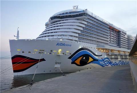 Das Kreuzfahrtschiff „Aida Nova“.