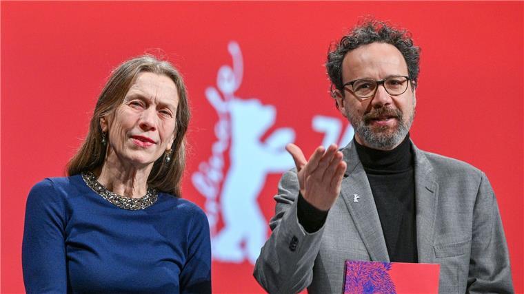 Wo Glamour auf Politik trifft - Die Berlinale 2024 Das Leitungs-Duo der Berlinale, Geschäftsführerin Mariette Rissenbeek und der künstlerische Leiter Carlo Chatrian.