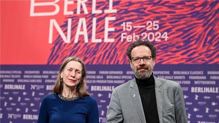 Was werden die Highlights der Berlinale 2024? Das Leitungs-Duo der Berlinale, Mariette Rissenbeek, Geschäftsführerin, und Carlo Chatrian, künstlerischer Direktor.