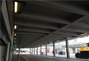 Blick in die überbaute Columbusstraße