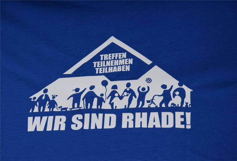 „Unser Dorf hat Zukunft“: Rhader haben klares Ziel vor Augen Das Logo "Wir sind Rhade!" begleitet die Rader schon seit Jahren. Motto: Treffen, teilnehmen, teilhaben.