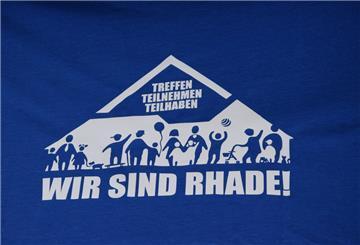 Das Logo "Wir sind Rhade!" begleitet die Rader schon seit Jahren. Motto: Treffen, teilnehmen, teilhaben.