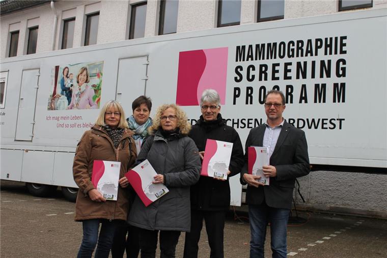 Das Mammobil steht am alten Gymnasium an der Kirchenstraße.