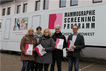 Das Mammobil steht am alten Gymnasium an der Kirchenstraße.