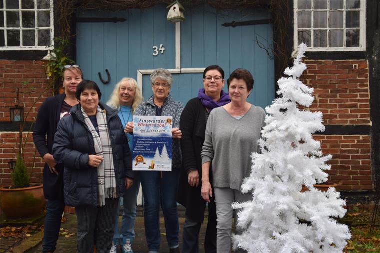 Einswarder freuen sich auf den Winterzauber Das Organisationsteam des Einswarder Winterzaubers um (von links) Birthe Vowinkel, Sabine Halt, Dagmar Dierks, Bärbel Schiedermeier, Barbara Kaethner und Doris Riecke freut sich auf die Veranstaltung am 1. Dezember.