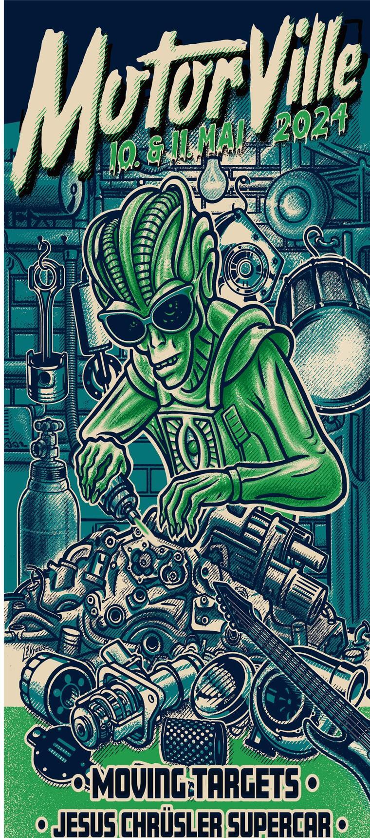 Musik, geile Vehikel und coole Atmosphäre Motorville poster