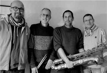 Bandfoto von „JaM – Quartett“ in schwarz-weiß.