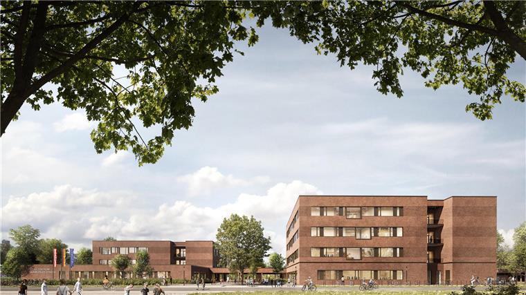 Bau der drei neuen Schulen in Bremerhaven beginnt Das Schulzentrum an der Hamburger Straße in Geestemünde soll die Oberschule Geestemünde und die Grundschule Allmersschule in einem neuen Campus integrieren.