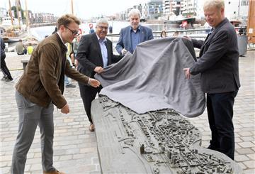 Tastmodell am Neuen Hafen wird enthüllt.