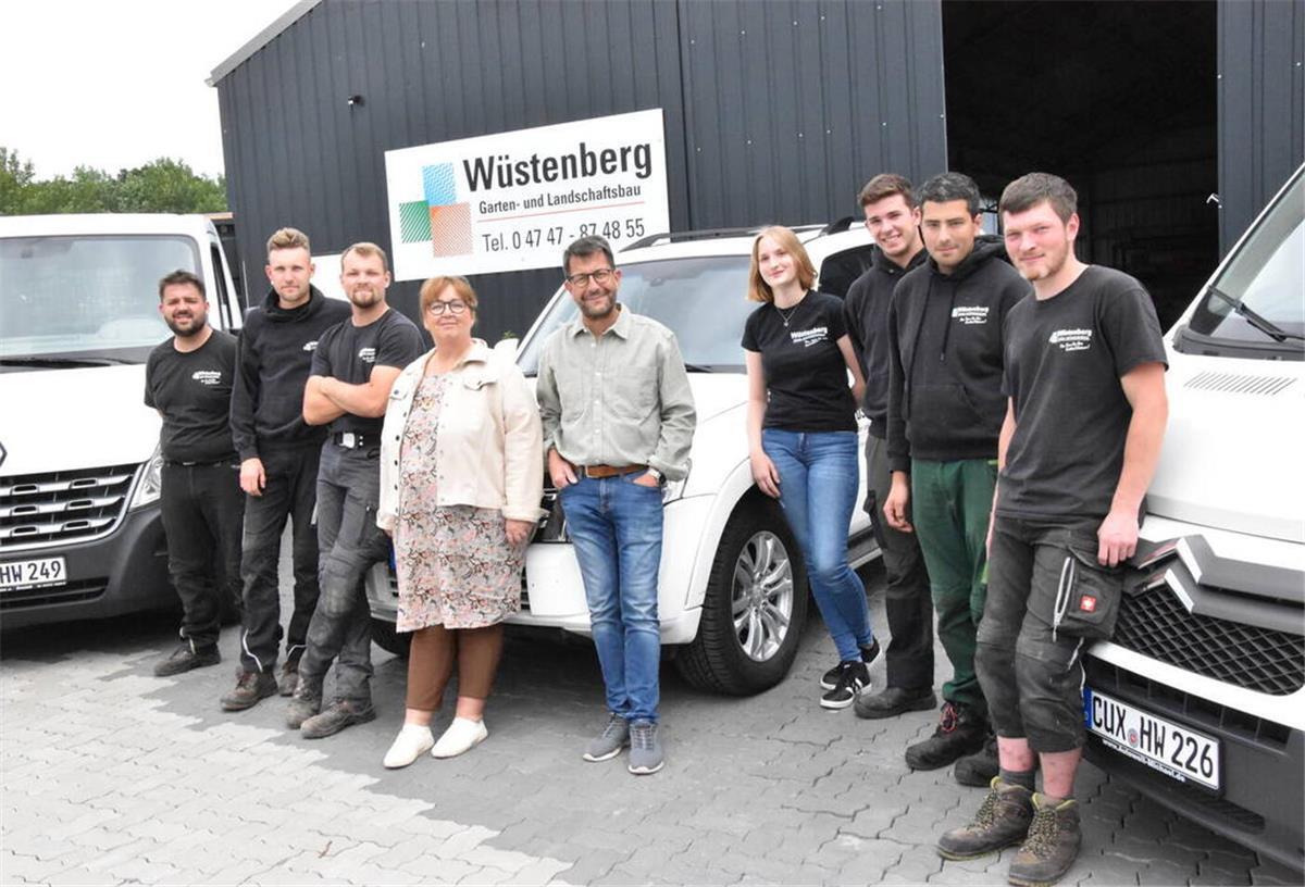 Das Team von GaLaBau Wüstenberg. 