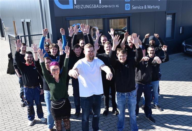 Pauper Heizungsbau feiert sein 10-jähriges Bestehen Team Pauper