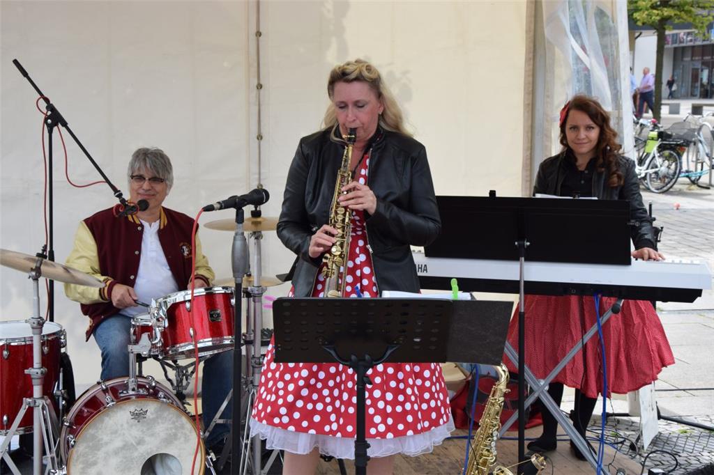 Das Trio Sax & Friends sorgte für die musikalische Unterhaltung beim Bürger-Brun...