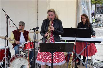 Das Trio Sax & Friends sorgte für die musikalische Unterhaltung beim Bürger-Brun...