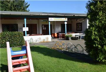 Das Vereinsheim ist das Zentrum der Sonnenblumen-Kleingartenanlage.