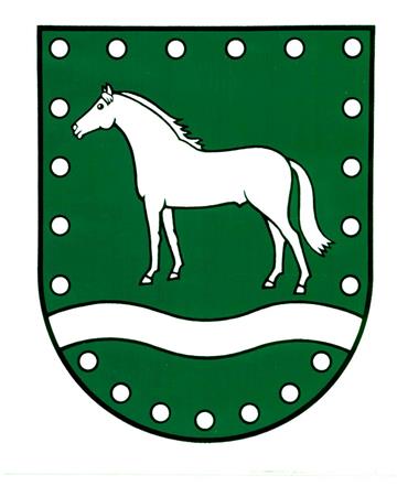 Das Wappen der Gemeinde Loxstedt mit dem weißen Pferd auf auf grünem Schild hat Pate gestanden für eine Art Schatzsuche.  Auf den vergrößerten Umrissen von Wappen und Pferd können Geocacher mehr als hundert Verstecke in Landwürden entdecken. 