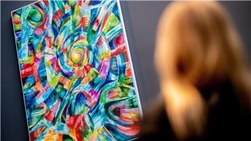 Das Werk „Vortex 1“ von Künstler Jan Pleitner hängt in der Kunsthalle Emden.