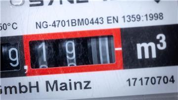 Das Zählwerk in einem Gastzähler dreht sich.