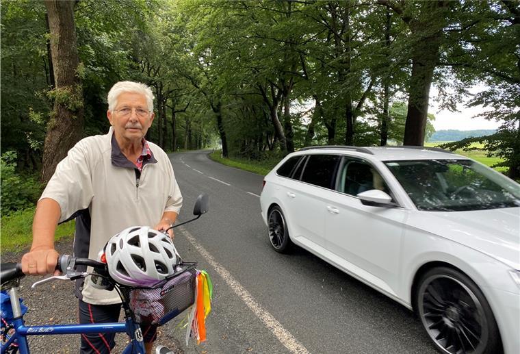 Kein Radweg: Anwohner streitet mit Behörde Dass es auf der kurvenreichen Landstraße vor Köhlen keinen Radweg gibt, ist für den Beerster Dieter Gregorius absolut unverständlich.