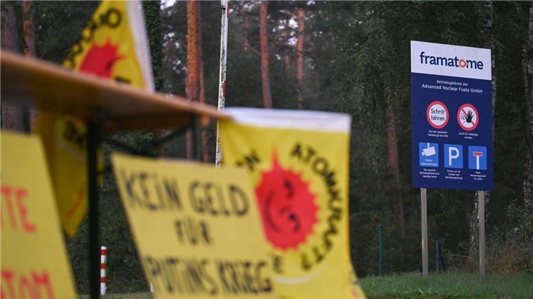 Demo gegen russische Beteiligung an Brennelementfertigung Demonstriert wird in Lingen immer wieder, dieses Mal haben Atomkraftgegner vor allem Sicherheitsbedenken. (Archivbild)